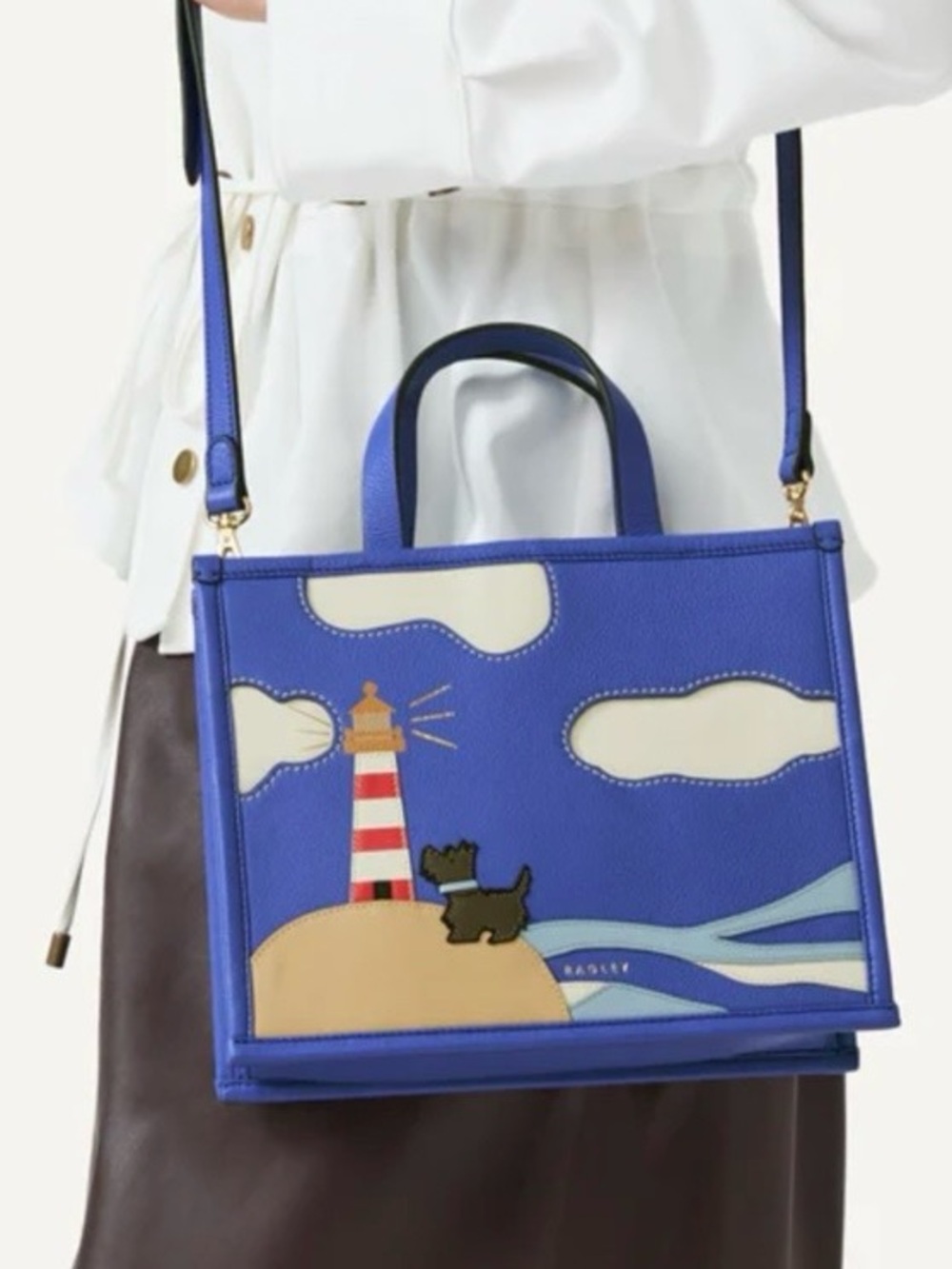 NWT Radley London Shore Thing Small Blue Leather Satchel🌞☀️🌅 - Picture 3 of 16